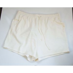 SALE 2/25, 3/30, 4/35!! NWOT Fabletics Women's White Cotton Sweat Shorts Size 3X